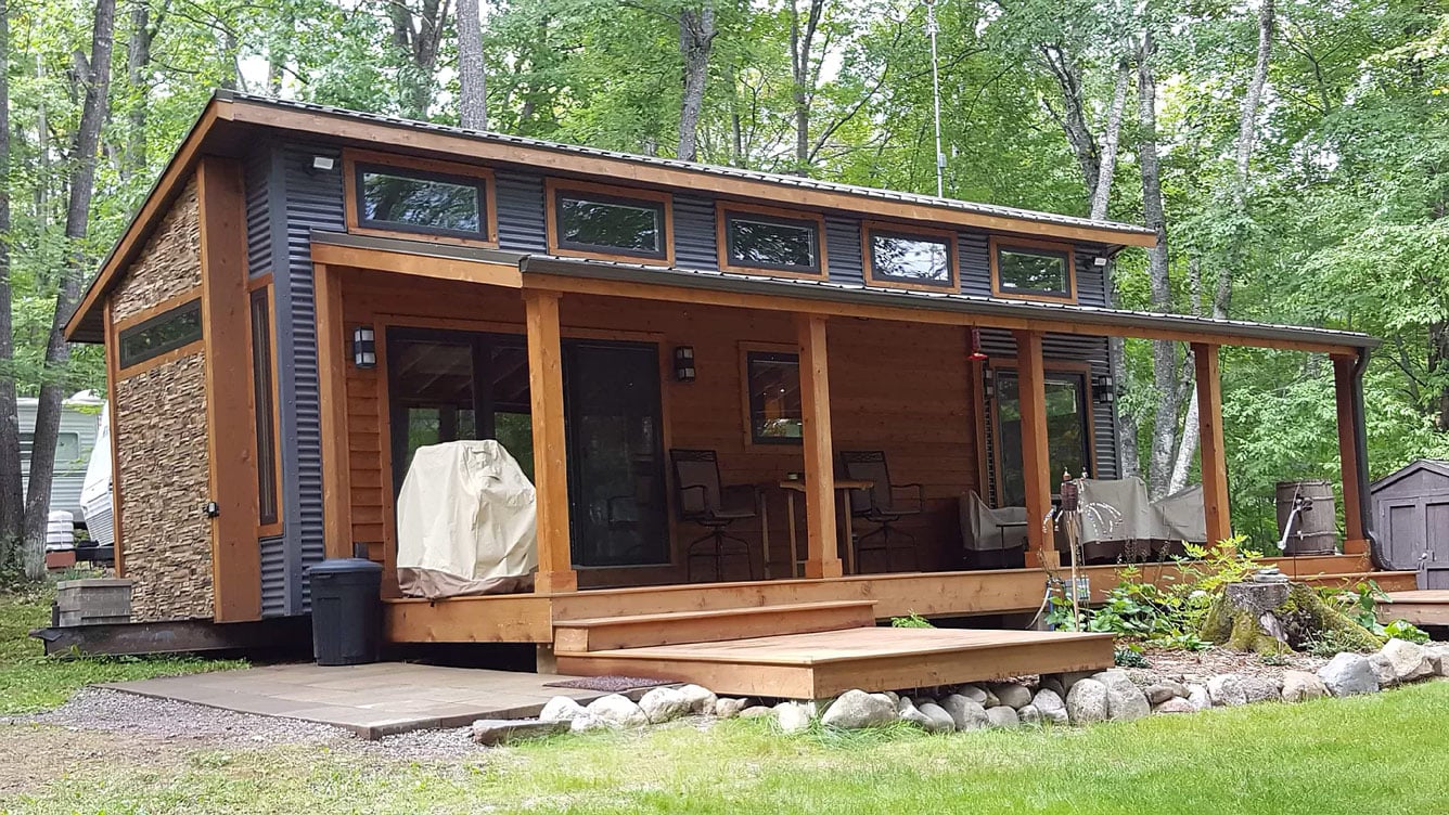 Boulder Junction, WI Custom Tiny House With 10" Steel I-Beam